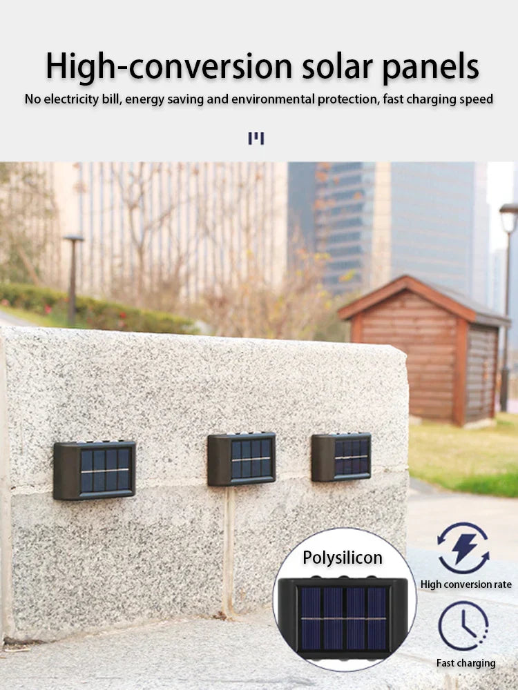 DecorBites™ Solar LED Outdoor Wall Light