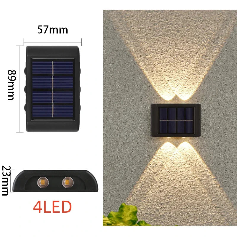 DecorBites™ Solar LED Outdoor Wall Light