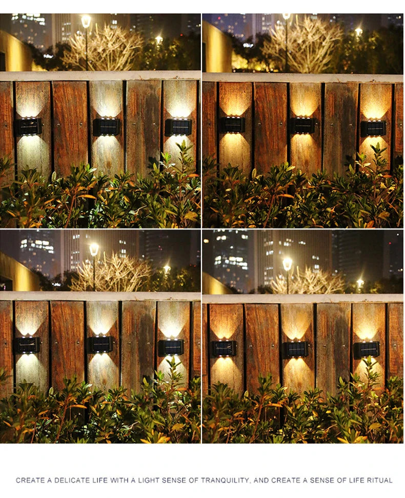 DecorBites™ Solar LED Outdoor Wall Light