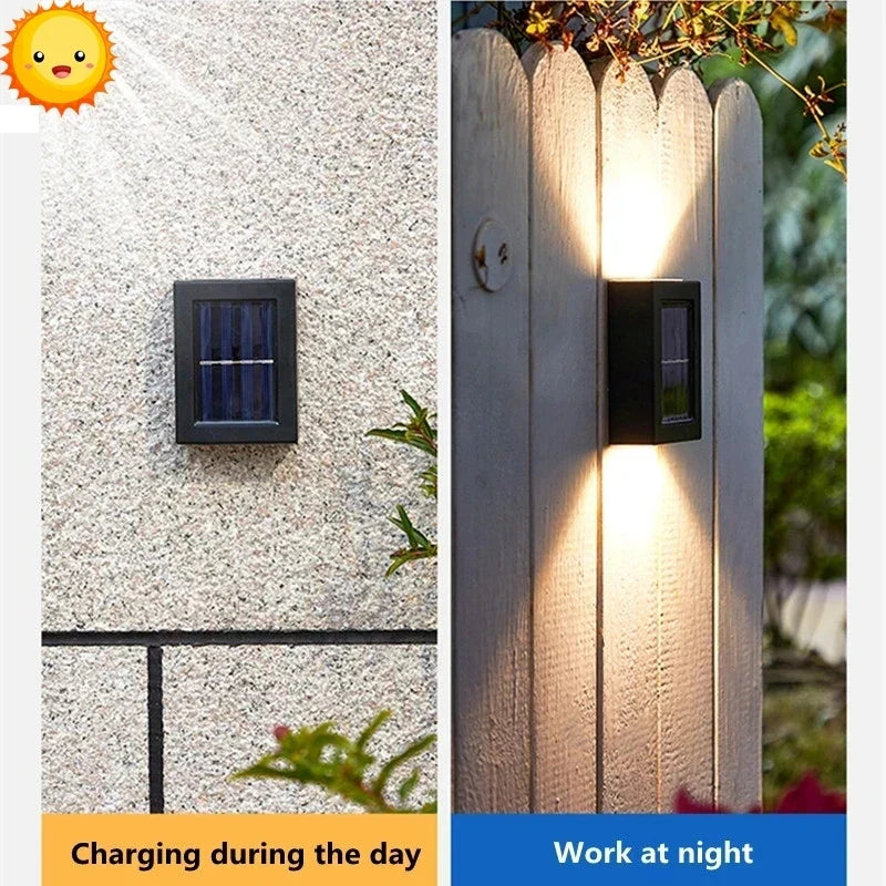DecorBites™ Solar LED Outdoor Wall Light