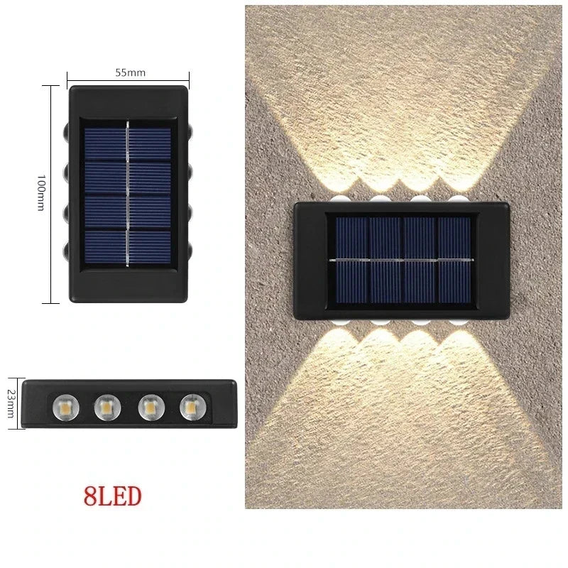 DecorBites™ Solar LED Outdoor Wall Light