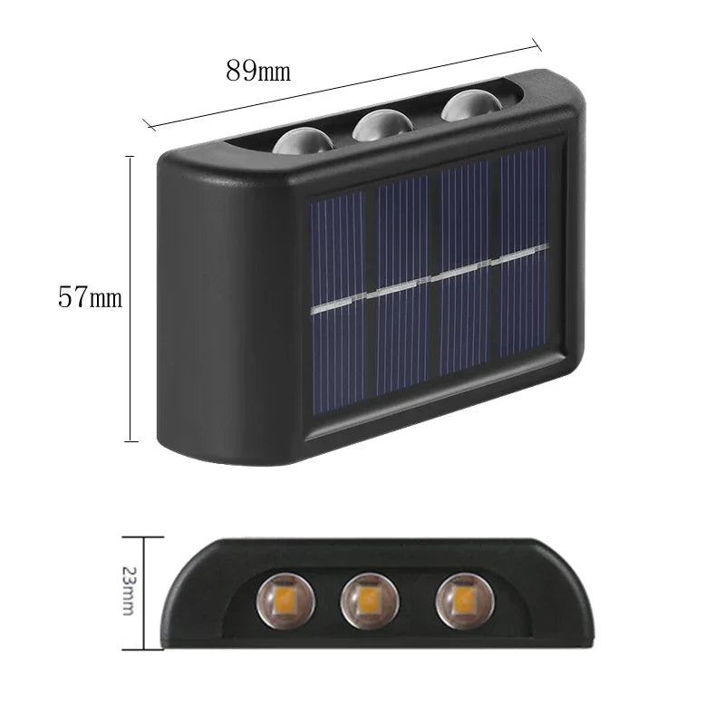 DecorBites™ Solar LED Outdoor Wall Light