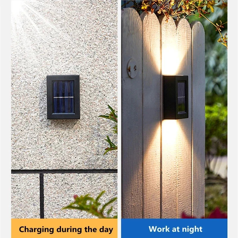 DecorBites™ Solar LED Outdoor Wall Light