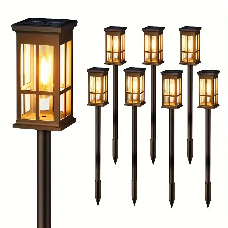 DecorBites™ Solar Pathway Lights - Bright Outdoor Lights