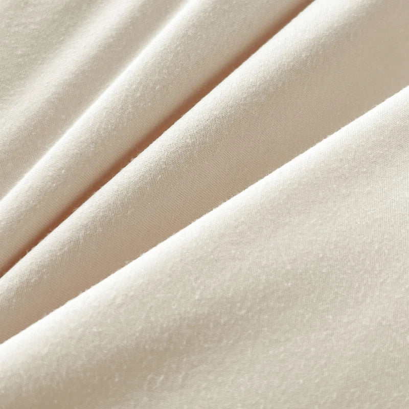 DecorBites™ Solid Color Brush Fabric Bedding Set - 4 Pieces