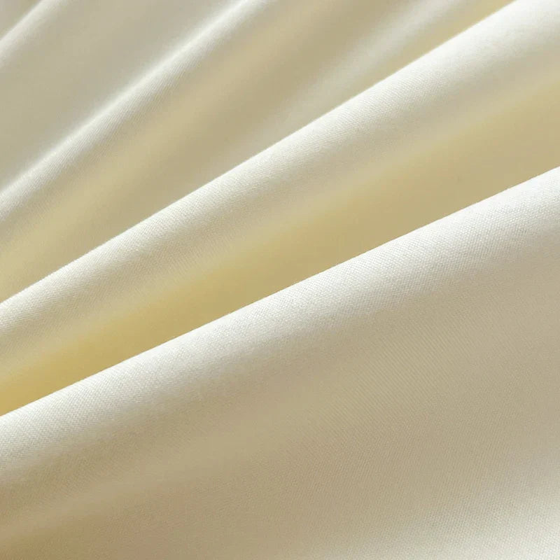 DecorBites™ Solid Color Brush Fabric Bedding Set - 4 Pieces
