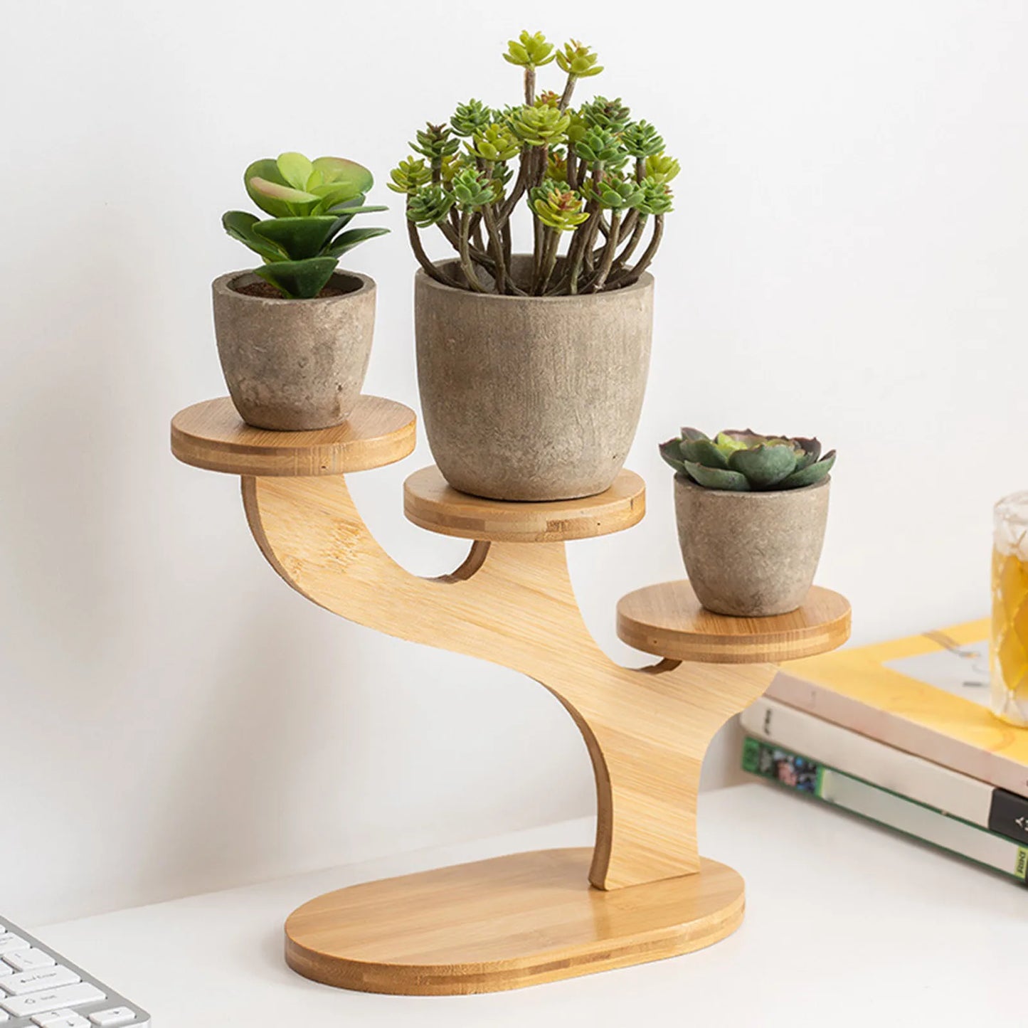 DecorBites™ Space-Saving Flower Pot Stand for Home and Office