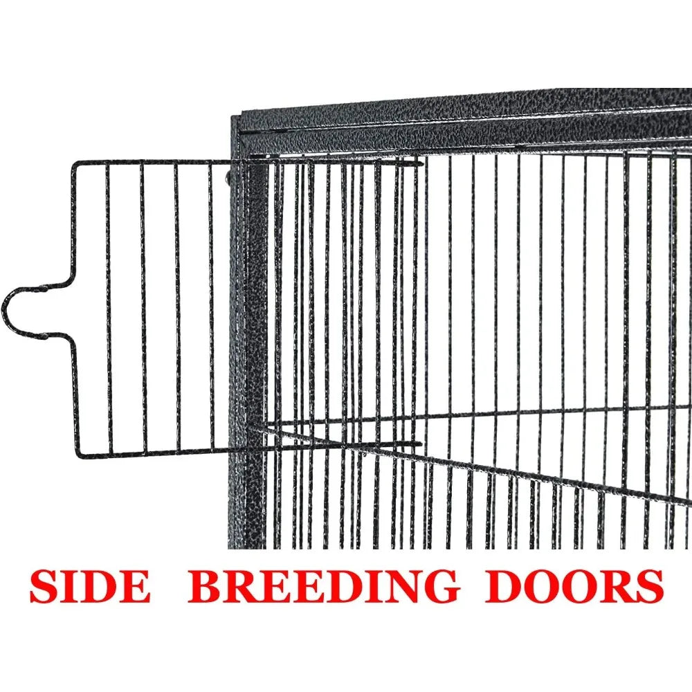 DecorBites™ Spacious Double Bird Cage with Breeding Dividers