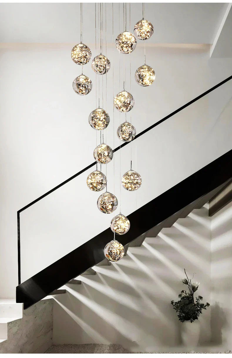 DecorBites™ Spiral Crystal Ball Chandelier Light - Free Shipping