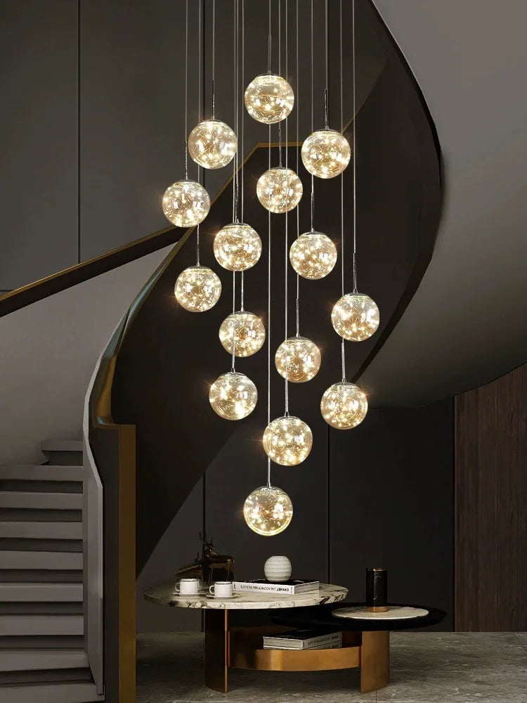 DecorBites™ Spiral Crystal Ball Chandelier Light - Free Shipping
