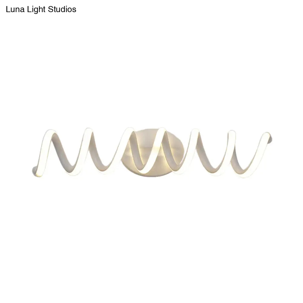 DecorBites™ Spiral LED Vanity Light for Modern Bathroom | Wall Mounted Mirror Light in Warm/White/Natural | 13"/18.5"/22.5" Wide
