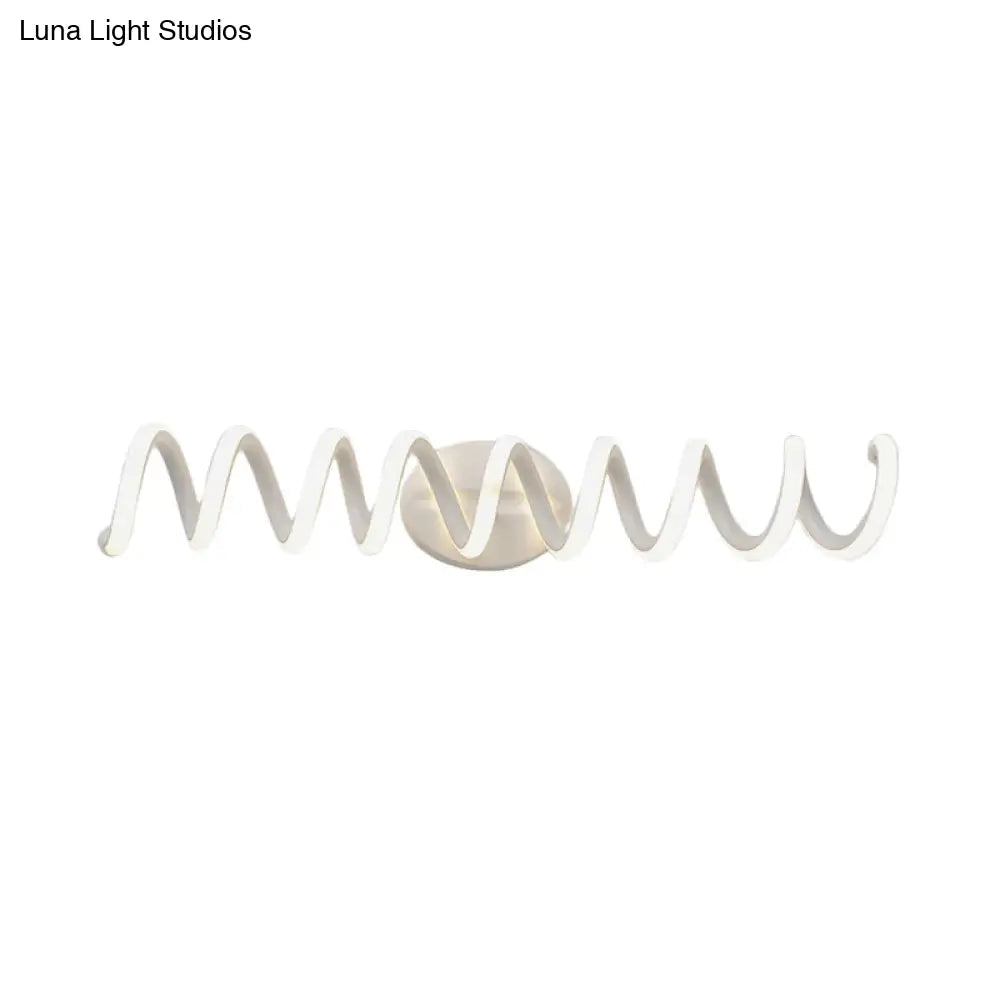 DecorBites™ Spiral LED Vanity Light for Modern Bathroom | Wall Mounted Mirror Light in Warm/White/Natural | 13"/18.5"/22.5" Wide