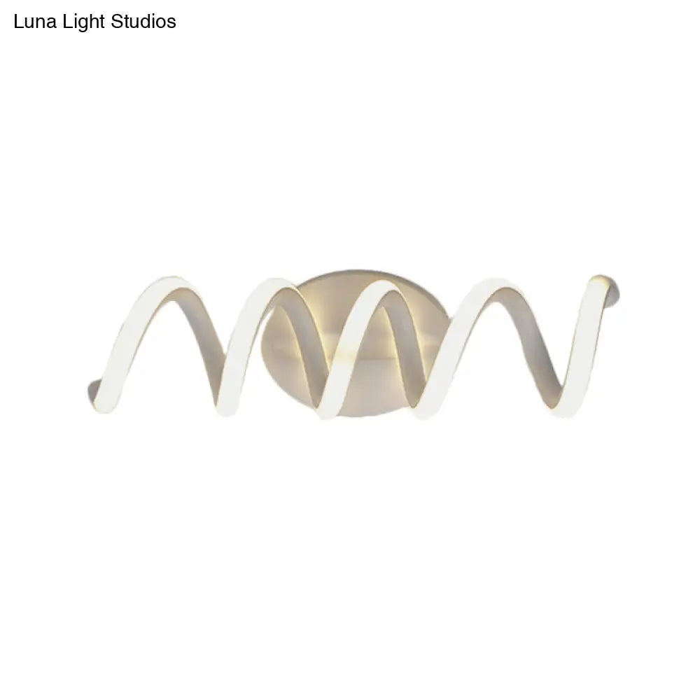 DecorBites™ Spiral LED Vanity Light for Modern Bathroom | Wall Mounted Mirror Light in Warm/White/Natural | 13"/18.5"/22.5" Wide