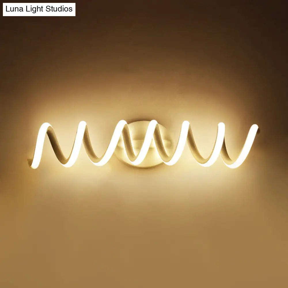 DecorBites™ Spiral LED Vanity Light for Modern Bathroom | Wall Mounted Mirror Light in Warm/White/Natural | 13"/18.5"/22.5" Wide
