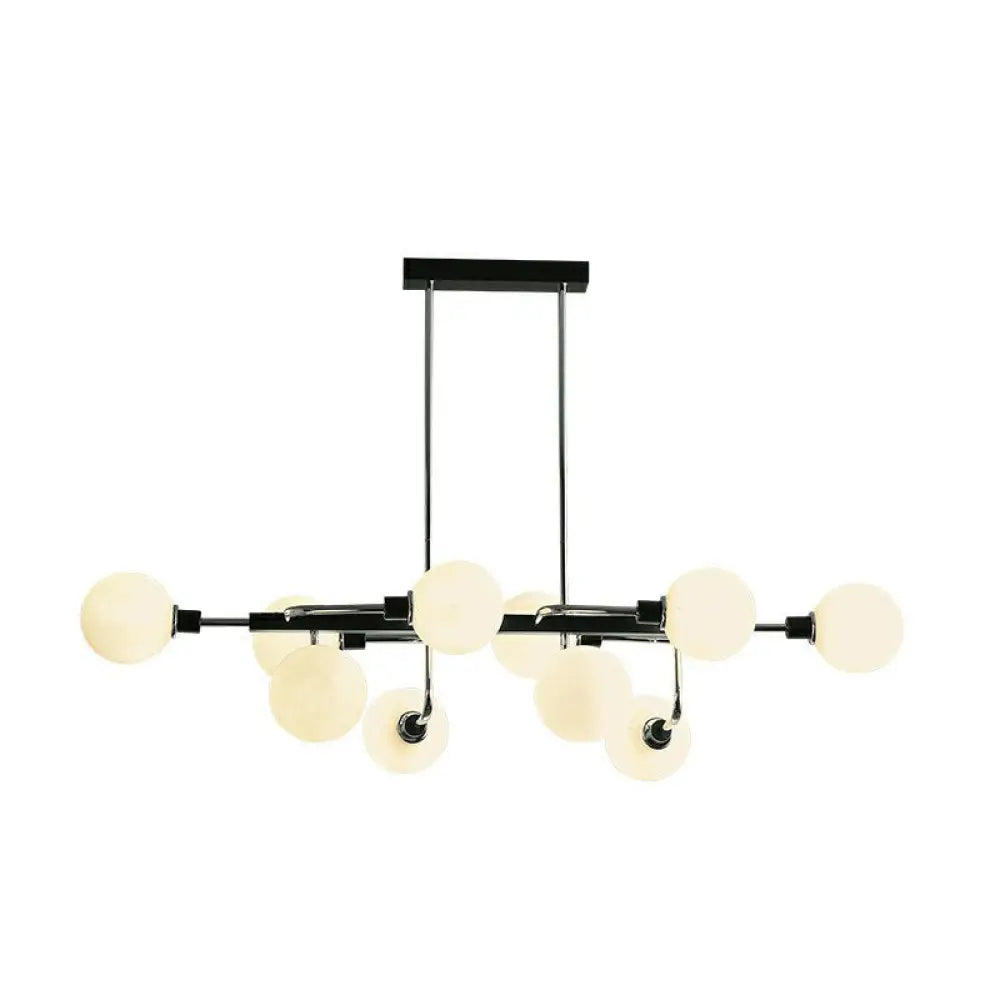 DecorBites™ Sputnik Hanging Island Light - Minimalist Glass Ball Pendant for Dining Room