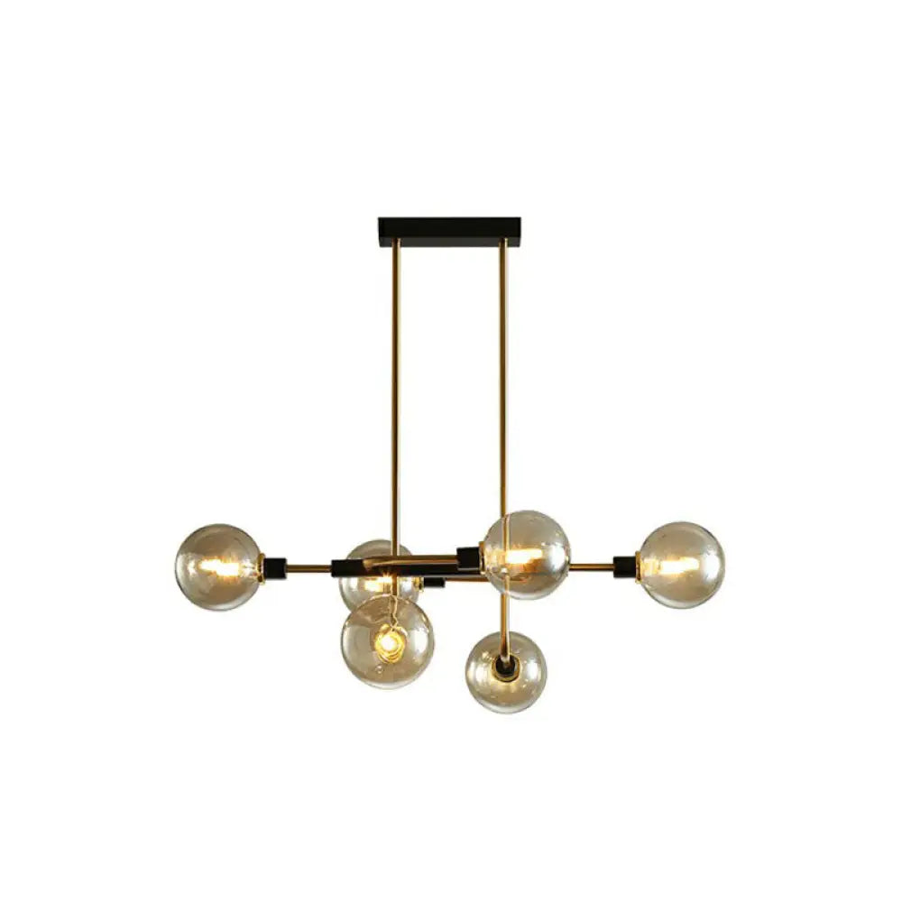 DecorBites™ Sputnik Hanging Island Light - Minimalist Glass Ball Pendant for Dining Room