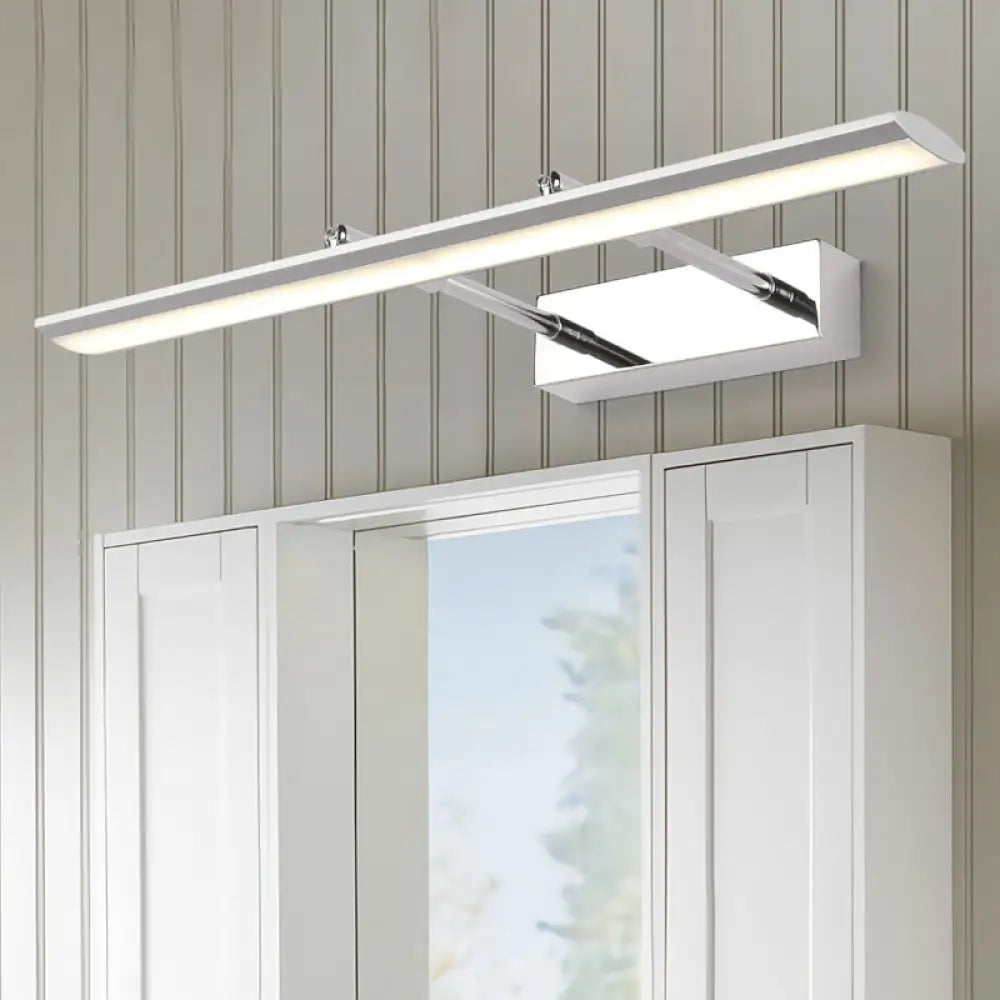 DecorBites™ Stainless Steel LED Wall Light with Adjustable Joint - Modern Bar Vanity Sconce for Bath