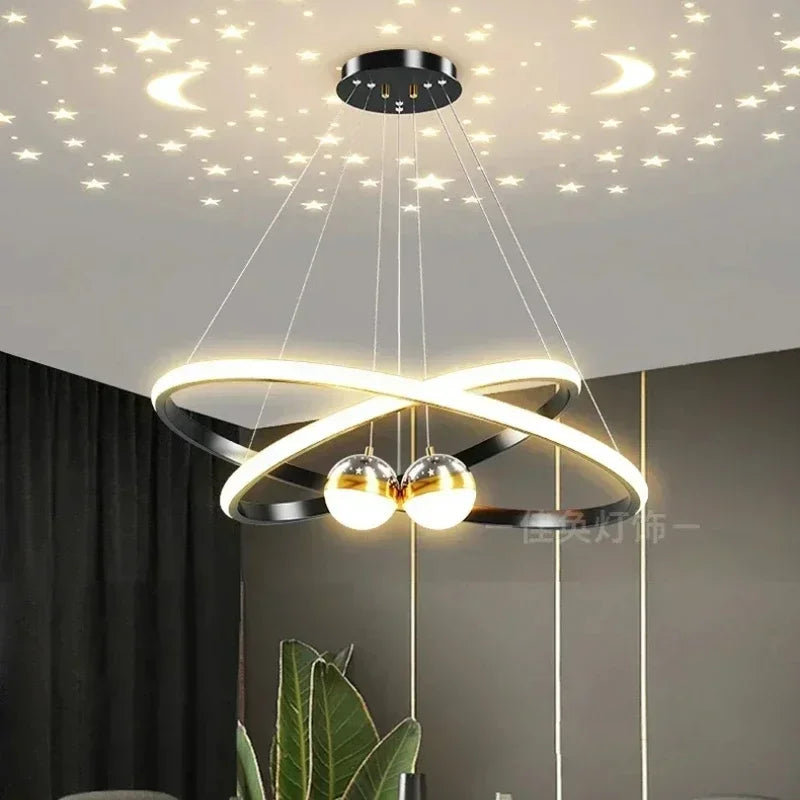 DecorBites™ Starry Sky LED Chandelier for Living Room