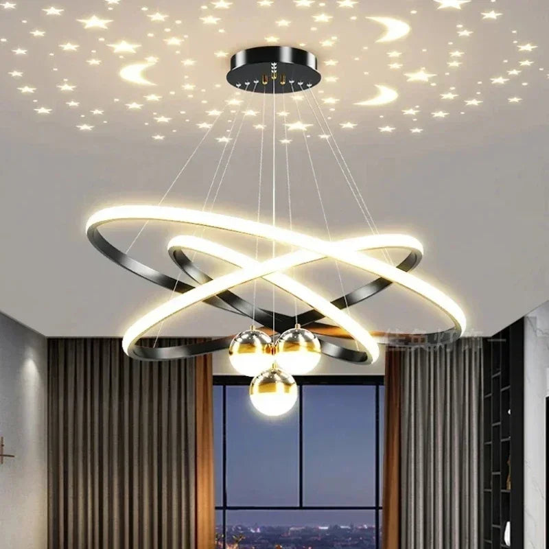 DecorBites™ Starry Sky LED Chandelier for Living Room