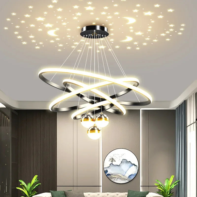 DecorBites™ Starry Sky LED Chandelier for Living Room