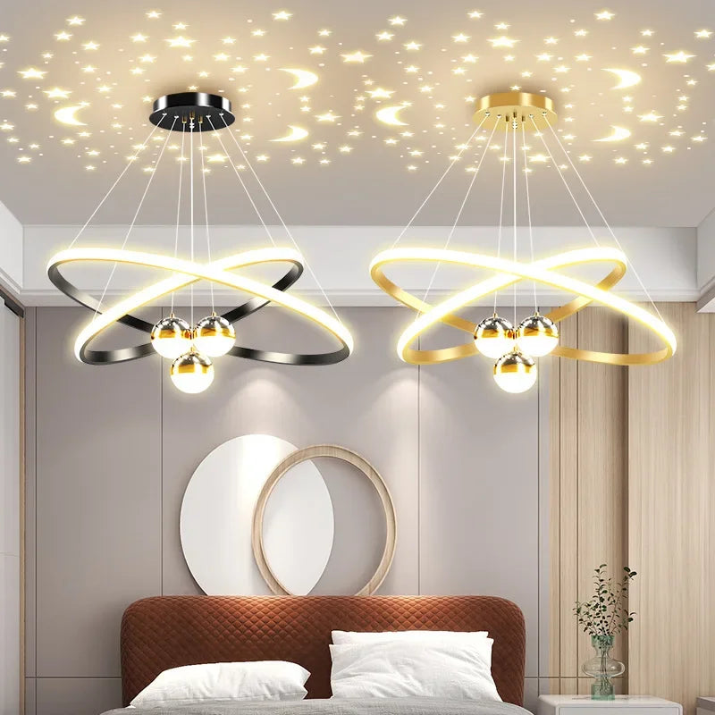 DecorBites™ Starry Sky LED Chandelier for Living Room