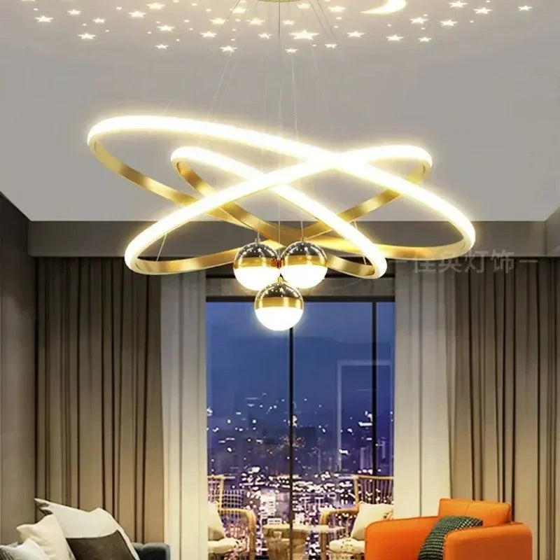DecorBites™ Starry Sky LED Chandelier for Living Room