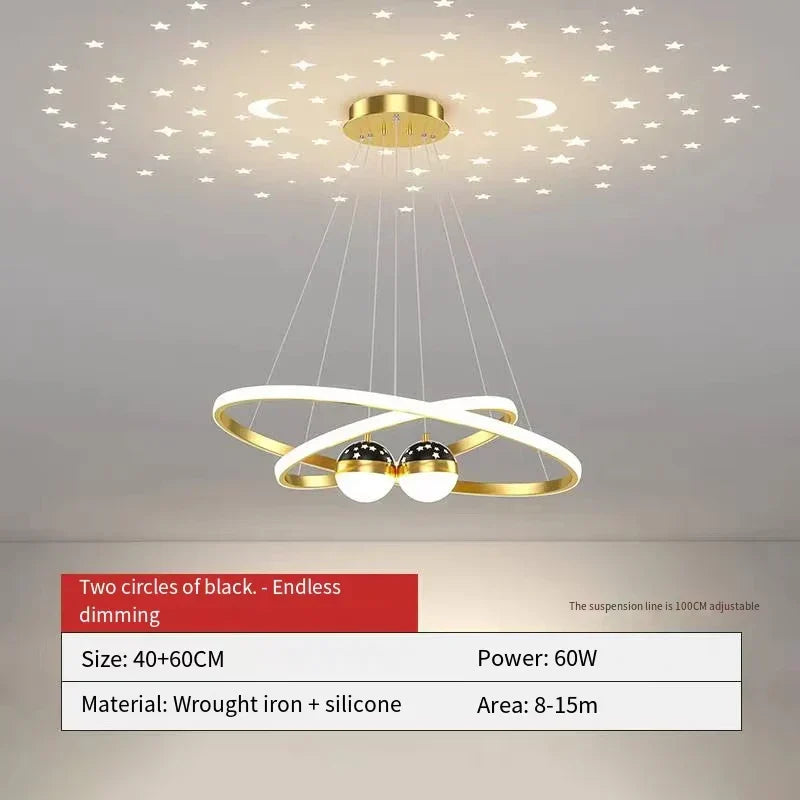 DecorBites™ Starry Sky LED Chandelier for Living Room