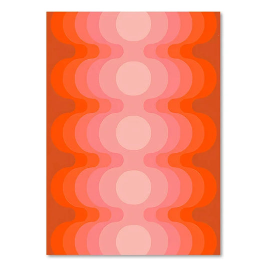 DecorBites™ Sunset Rainbow Flower Canvas Art Print