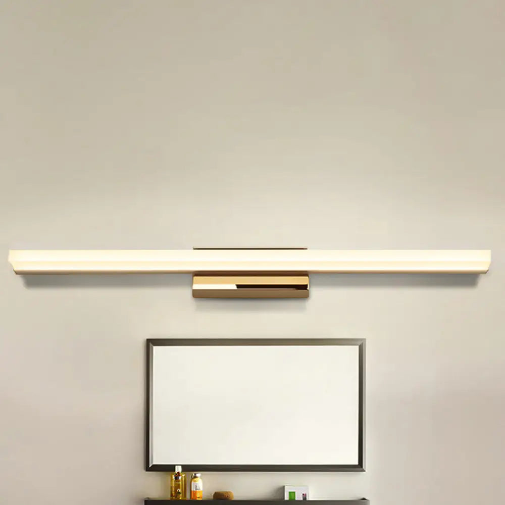 DecorBites™ Ultra-Thin Nordic Acrylic LED Vanity Lamp - 16"/20" Dia - Silver, Warm/White Light