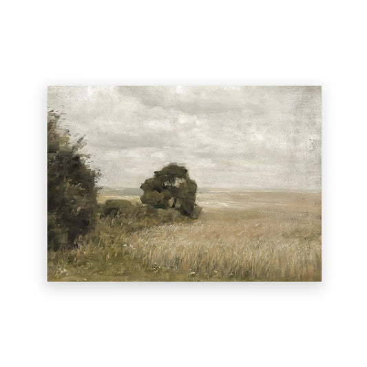 DecorBites™ Vintage Farmhouse Landscape Oil Painting Wall Art