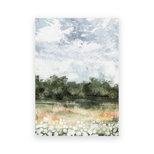 DecorBites™ Vintage Farmhouse Landscape Painting Wall Art