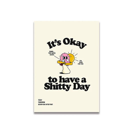 DecorBites™ Vintage Pink Cartoon Print Canvas Wall Art