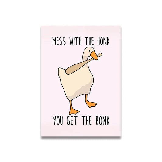 DecorBites™ Vintage Pink Cartoon Print Canvas Wall Art
