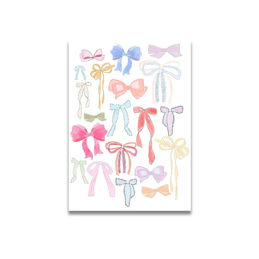 DecorBites™ Vintage Pink Cartoon Print Canvas Wall Art