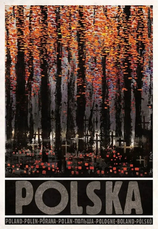 DecorBites™ Vintage Poland City Canvas Posters - Wall Art Print