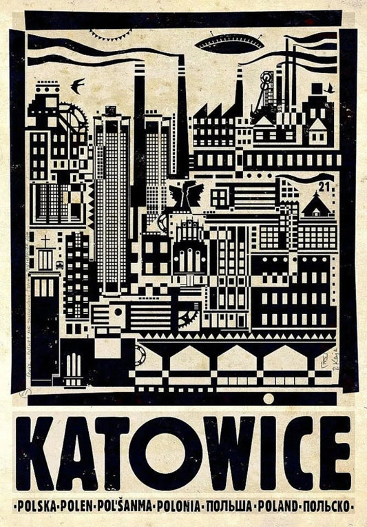 DecorBites™ Vintage Poland City Canvas Prints for Home Decor