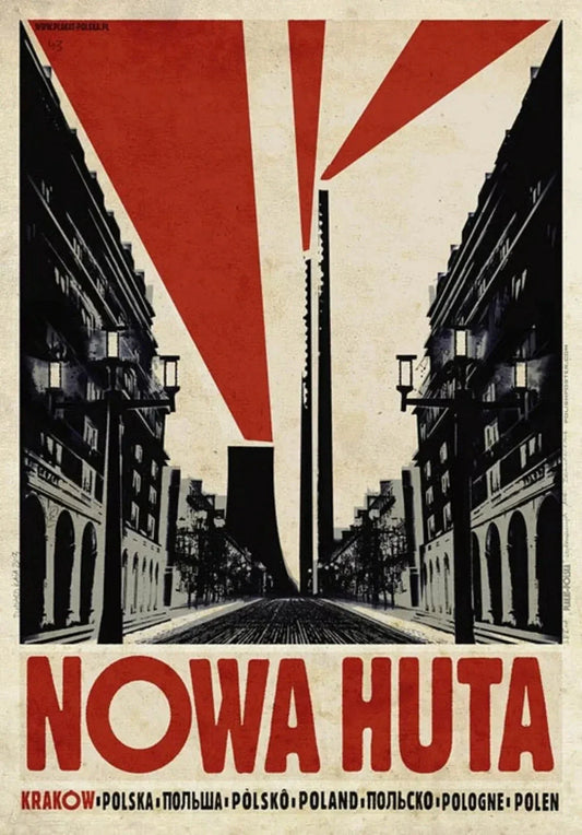 DecorBites™ Vintage Poland City Posters Canvas Prints