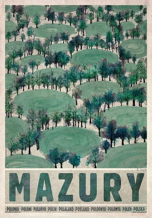 DecorBites™ Vintage Poland City Posters Canvas Wall Art