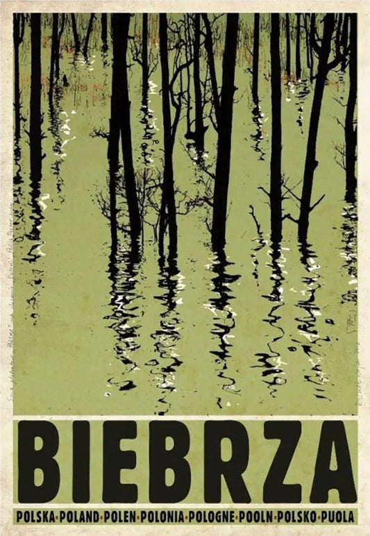 DecorBites™ Vintage Poland City Posters Canvas Wall Art