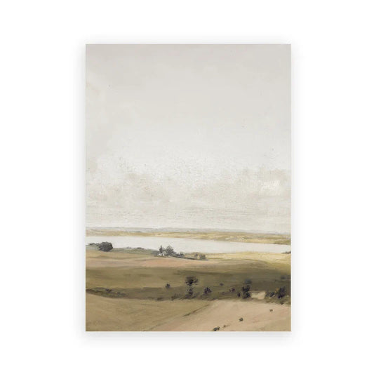 DecorBites™ Vintage Summer Landscape Oil Painting Print