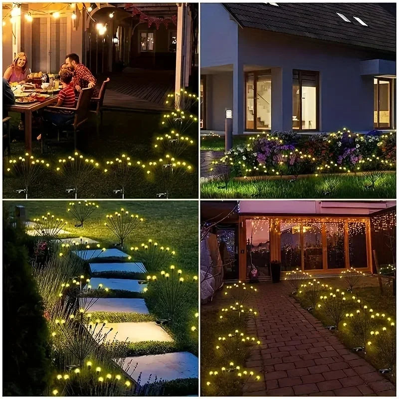 DecorBites™ Warm White Solar LED Firework Lights