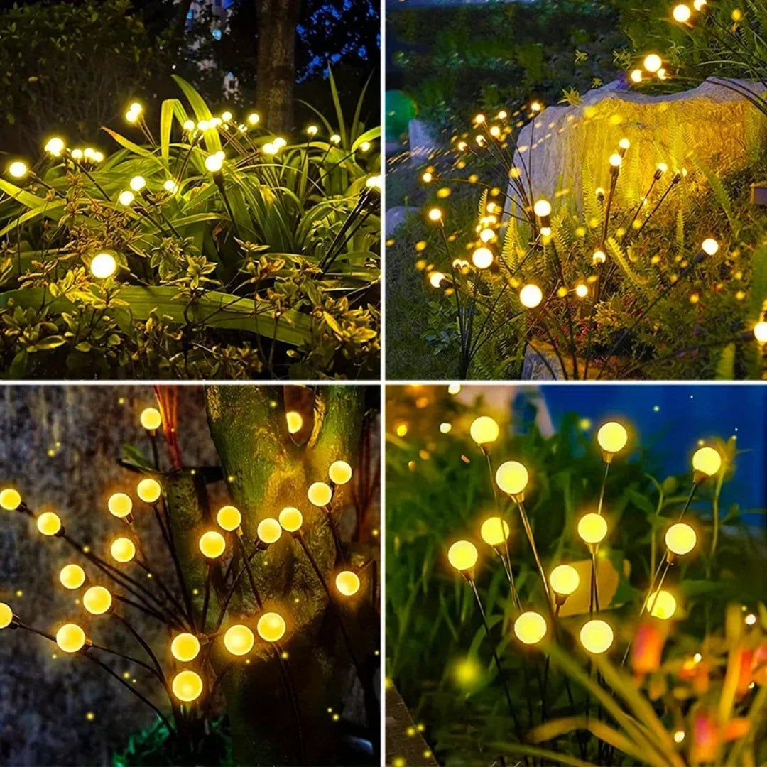 DecorBites™ Warm White Solar LED Firework Lights