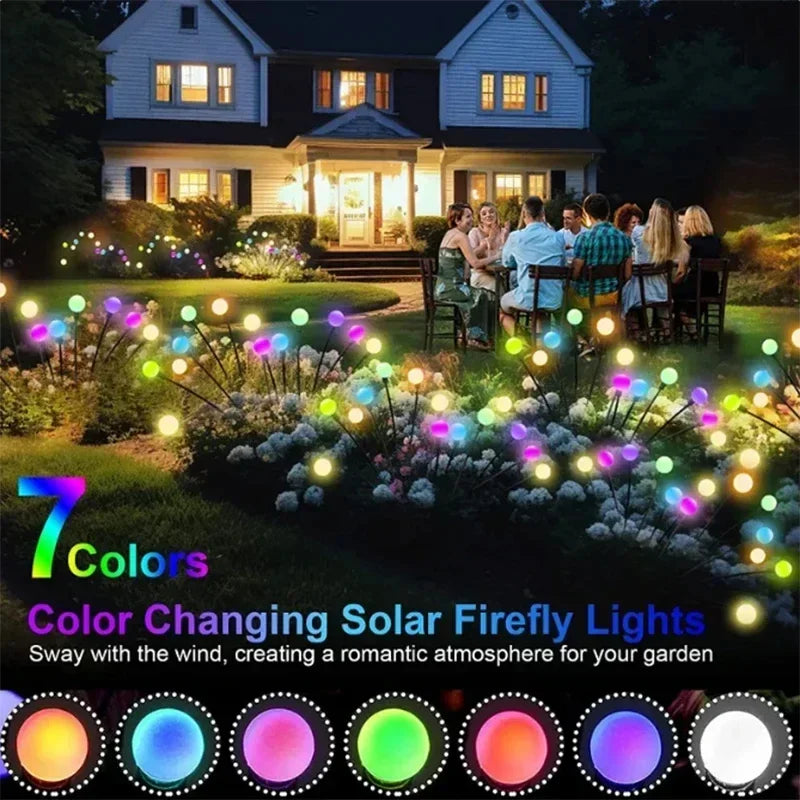 DecorBites™ Warm White Solar LED Firework Lights