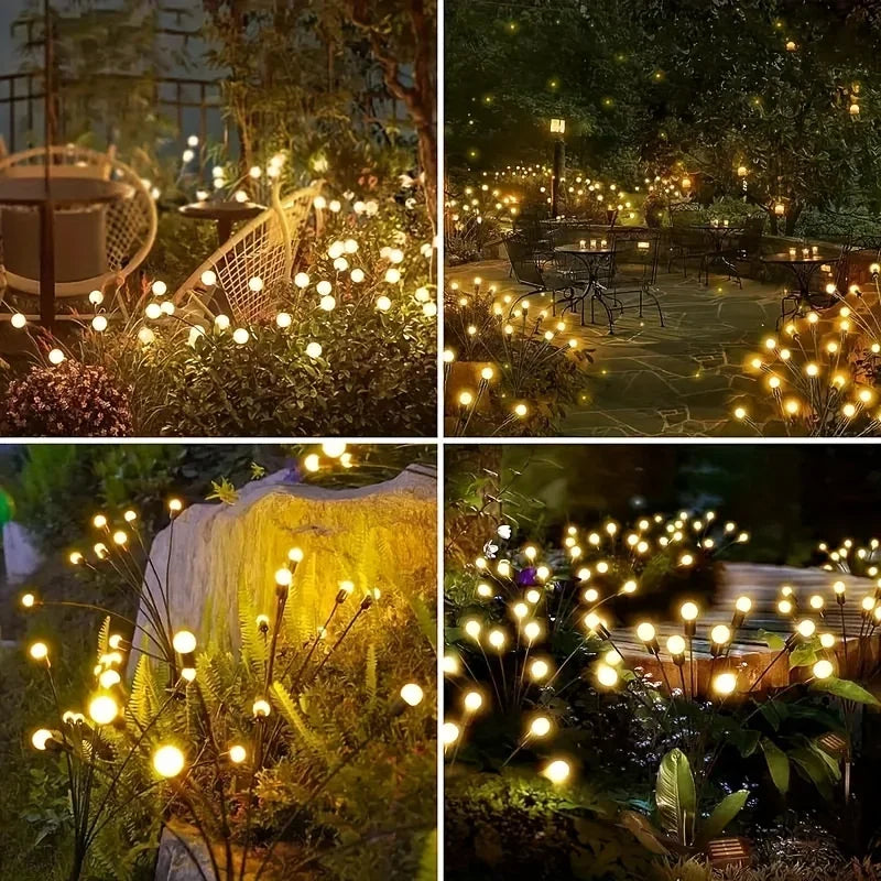 DecorBites™ Warm White Solar LED Firework Lights