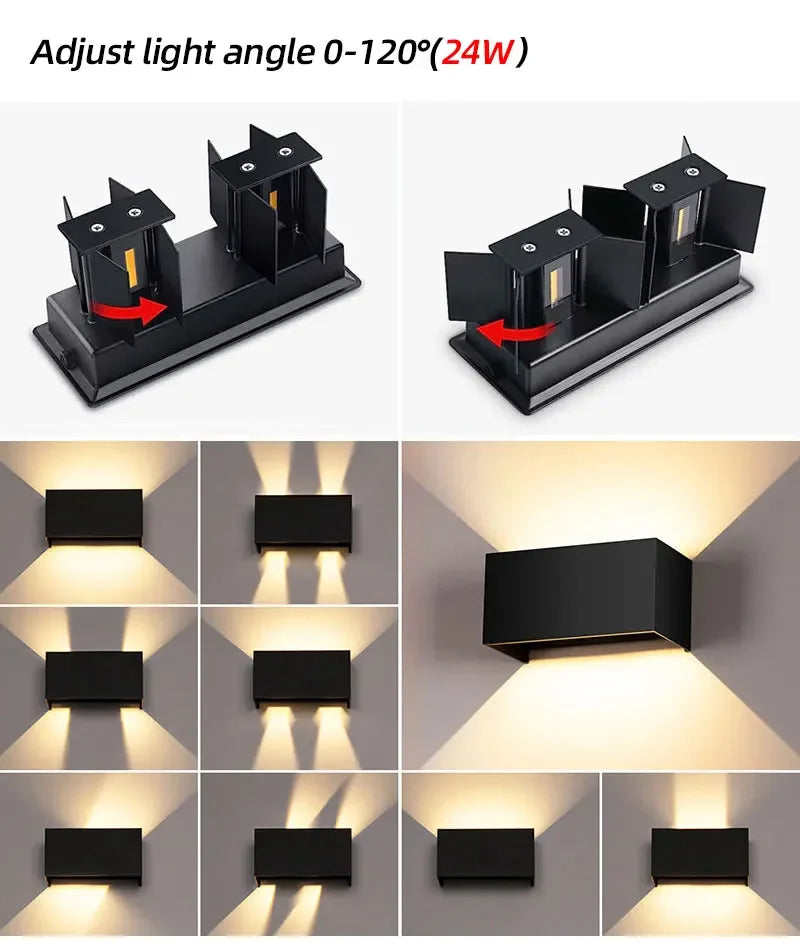 DecorBites™ Waterproof Aluminum LED Wall Lamp - Outdoor & Indoor Lighting