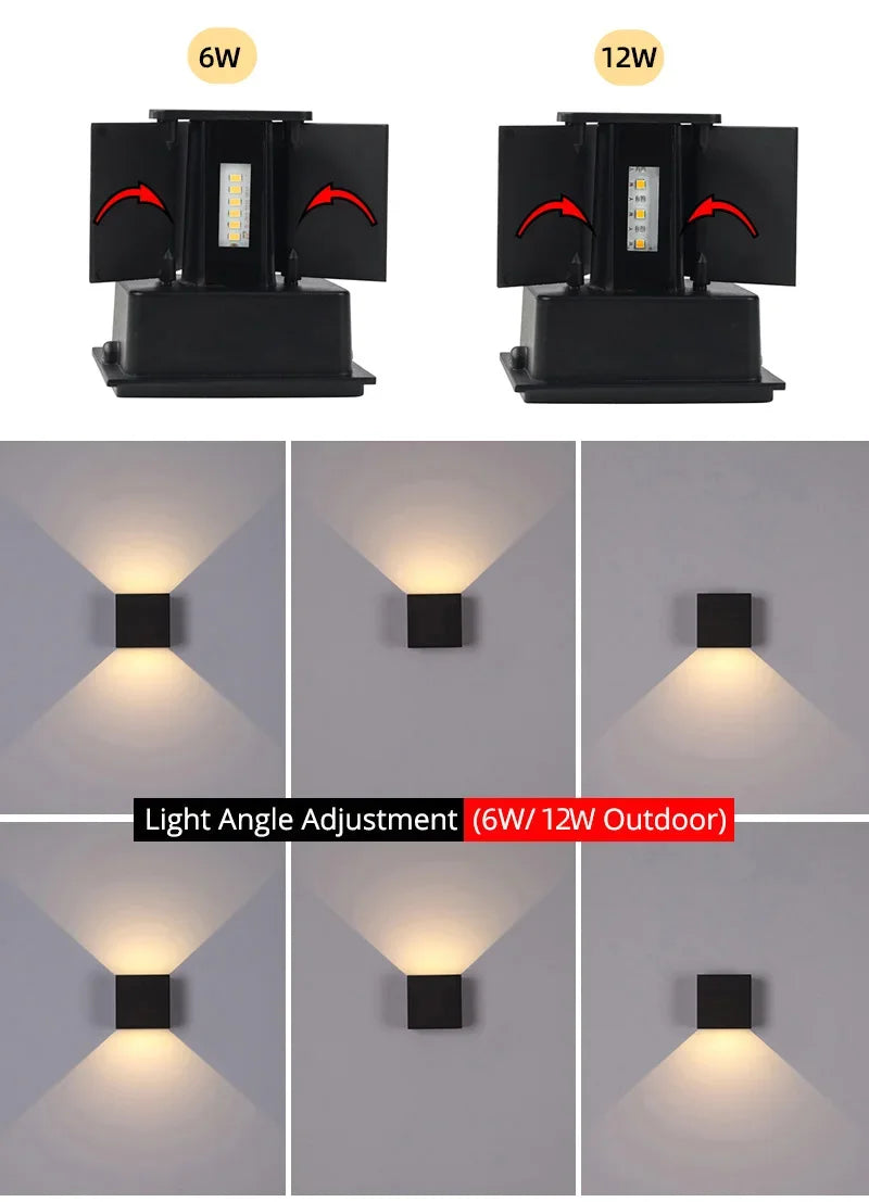 DecorBites™ Waterproof Aluminum LED Wall Lamp - Outdoor & Indoor Lighting