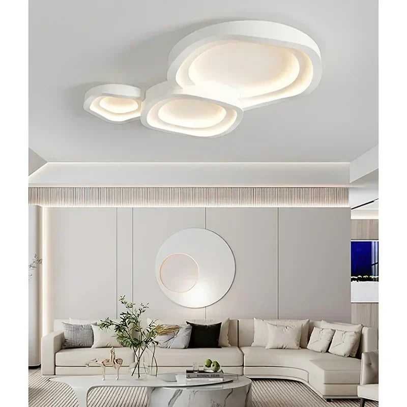 DecorBites™ White LED Ceiling Lamps - Modern Minimalist Home Decor