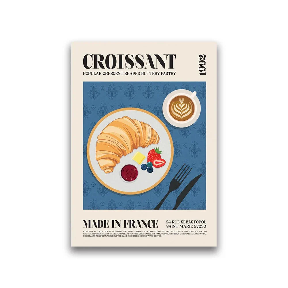 DecorBites™ World Cuisine Food Canvas Print Home Decor