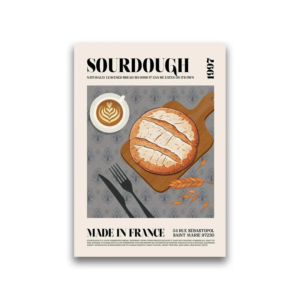 DecorBites™ World Cuisine Food Canvas Wall Art